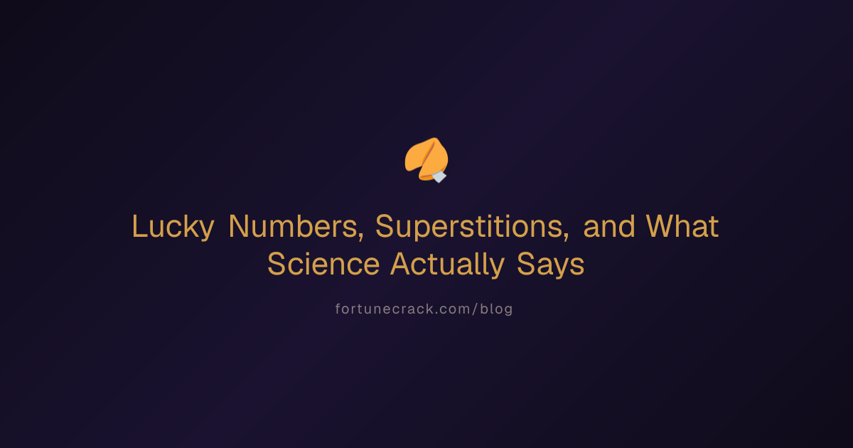 Lucky Numbers, Superstitions, and What Science Actually Says | Fortune ...